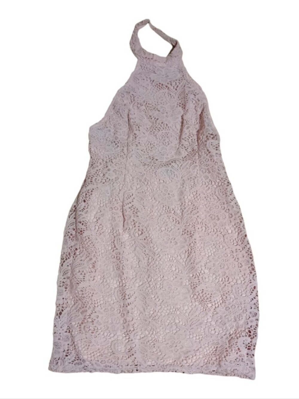 Forever 21 Salt Canyon Collection Pink Lace Halter Mini Dress Medium NWT